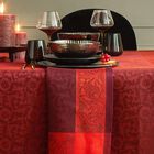 Serviette de table Ottomane Burgundy 58x58 100% lin, , hi-res image number 0