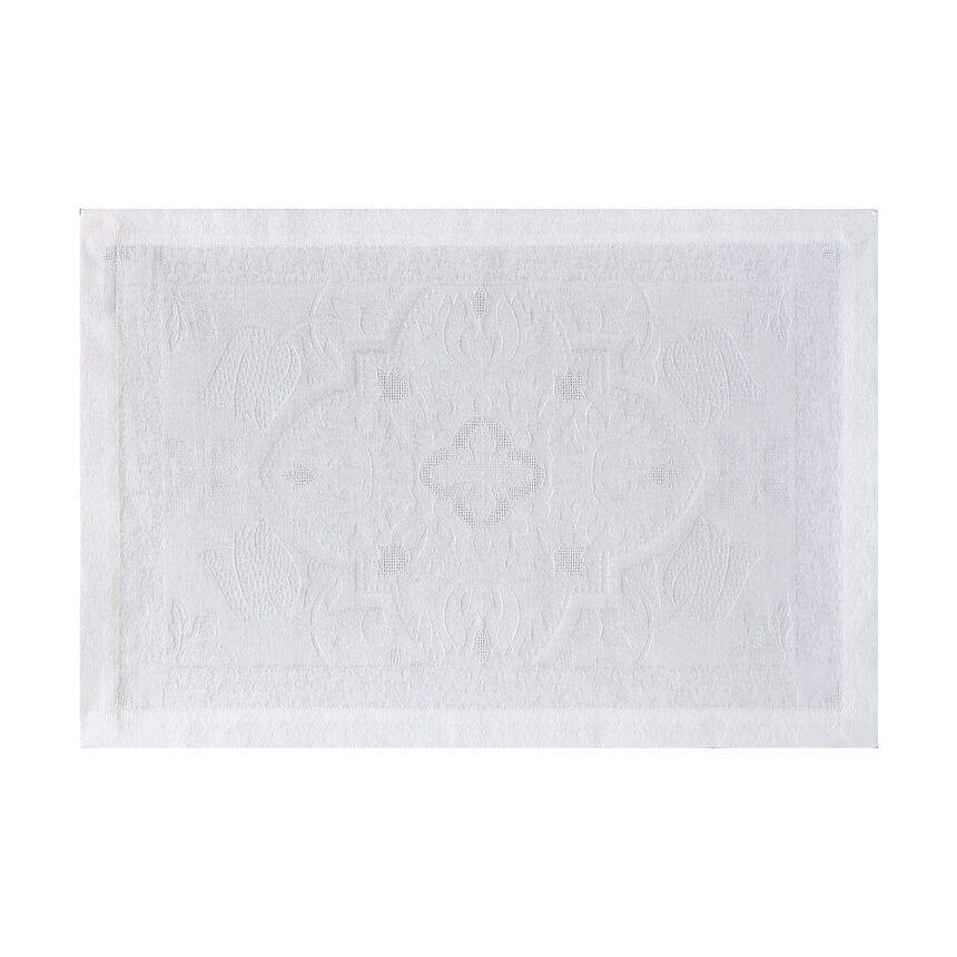 Set de table Azulejos Blanc 54x38 100% coton, , hi-res image number 0
