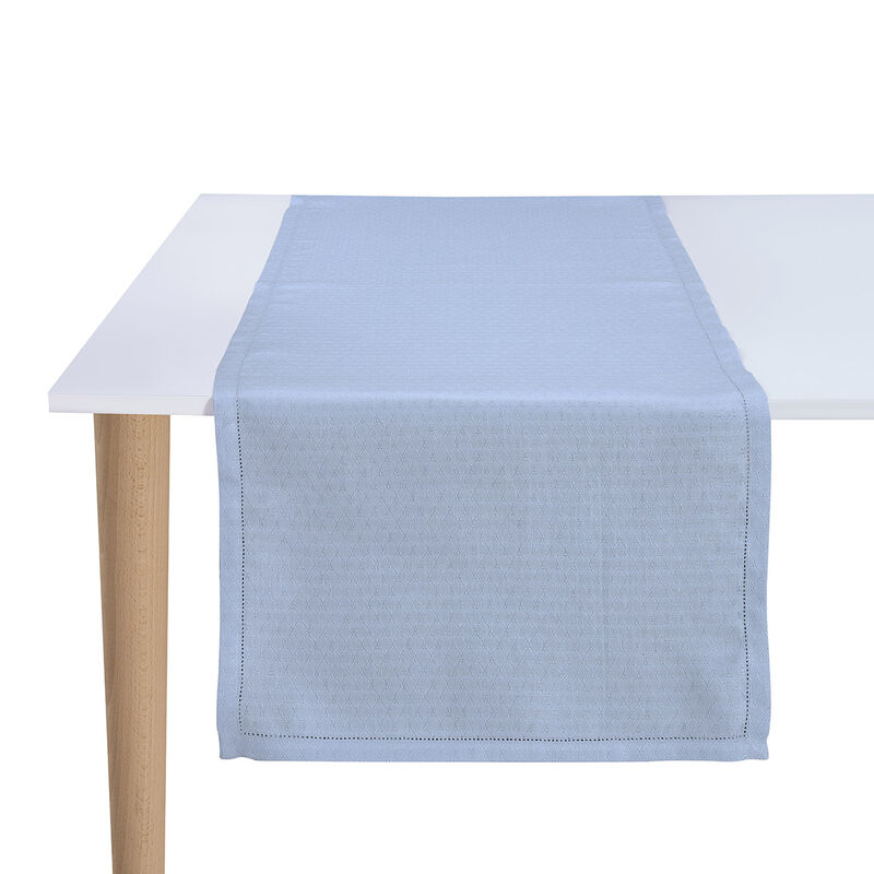 Chemin de table Portofino Géo Mare 50x150 100% lin, , hi-res image number 1