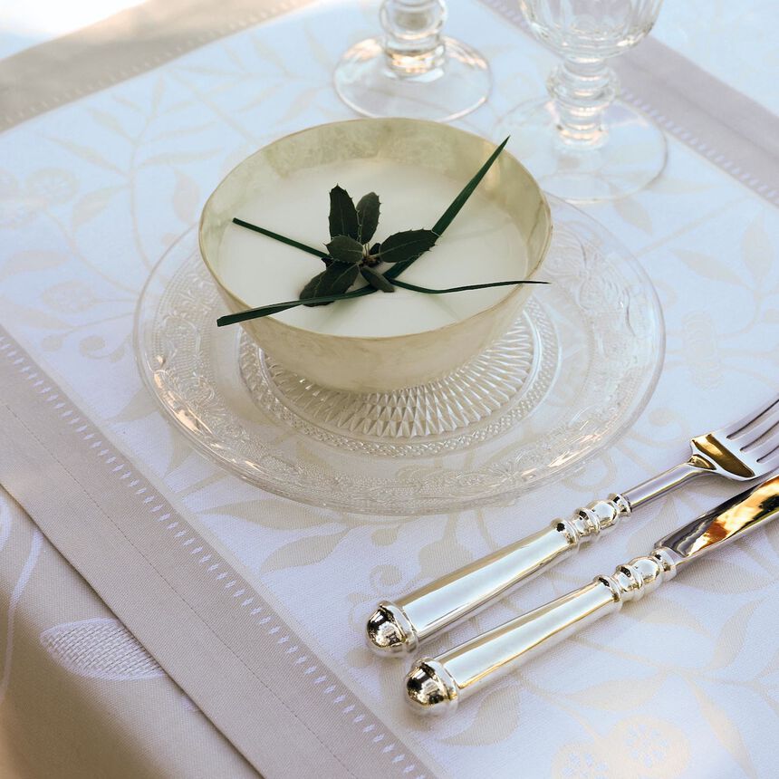 Set de table Venezia Ivoire Ivoire 54x38 100% coton, , hi-res image number 0