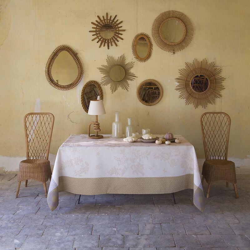 Nappe Asia mood Pétale 175x175 100% coton, , hi-res image number 0
