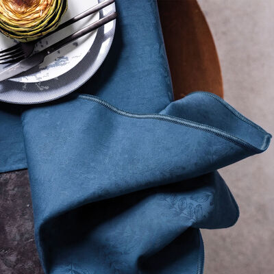 Serviette de table Vegetal mood avec surjet bourdon  Coton