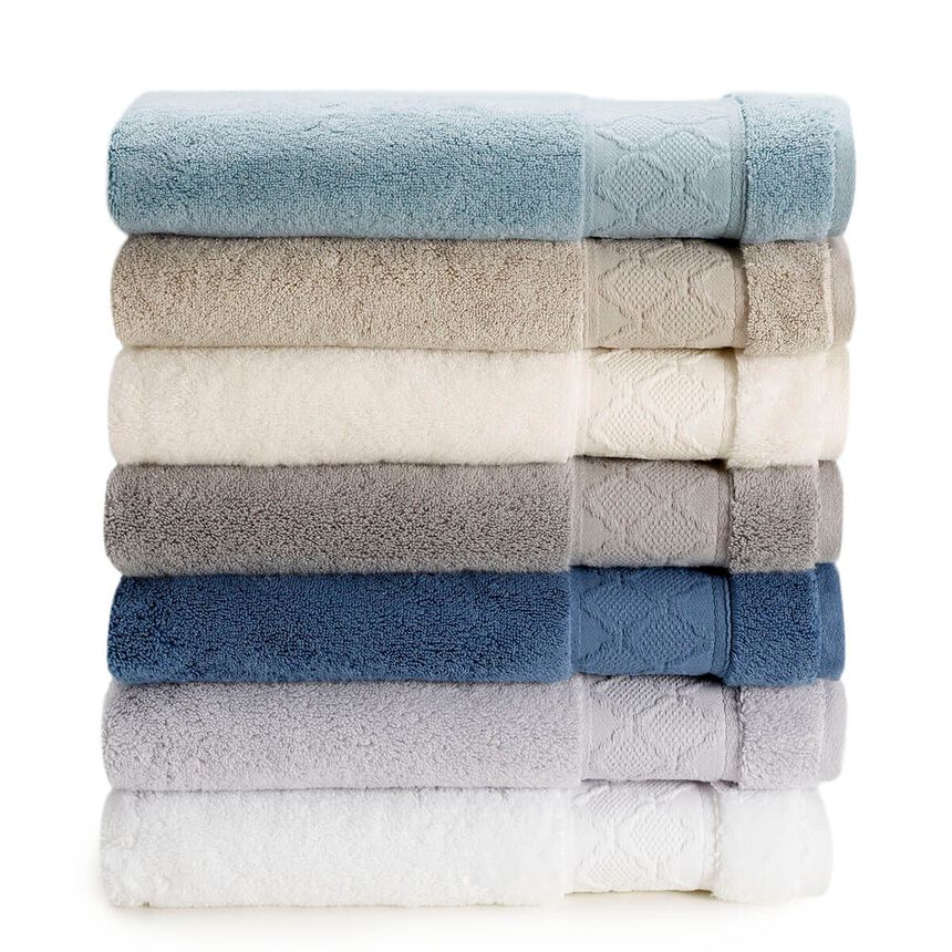 Serviette invit&eacute; Caresse Glacier 30x50 100% coton, , hi-res image number 1
