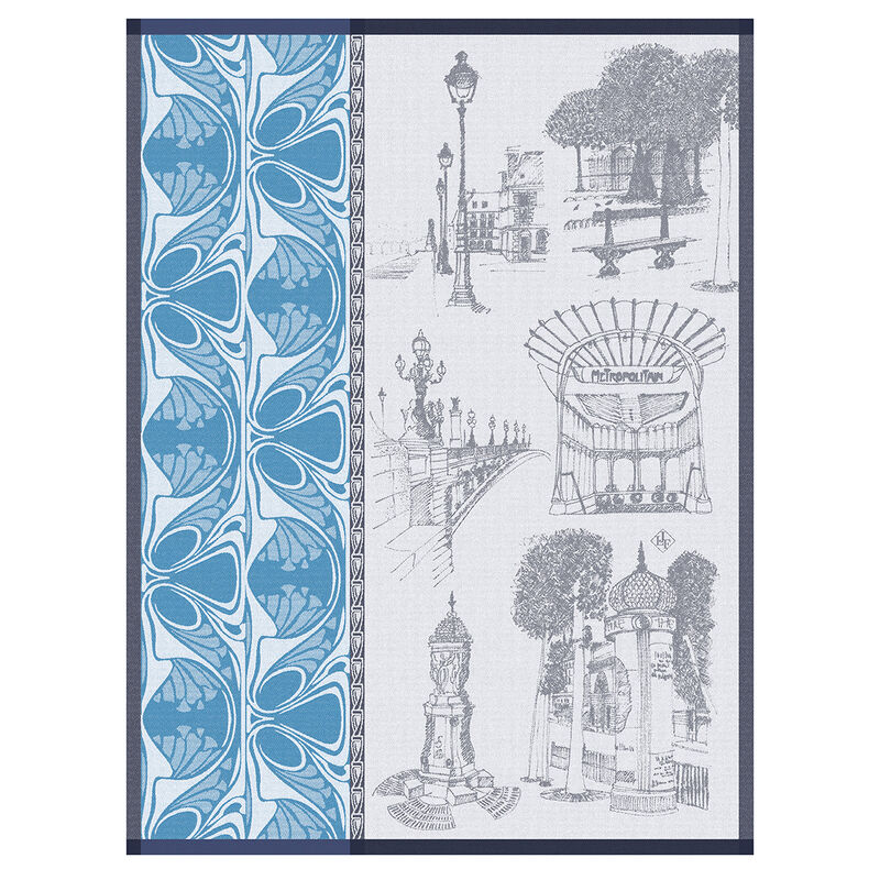 Torchon Carnet de Paris Seine 60x80 100% coton, , hi-res image number 0