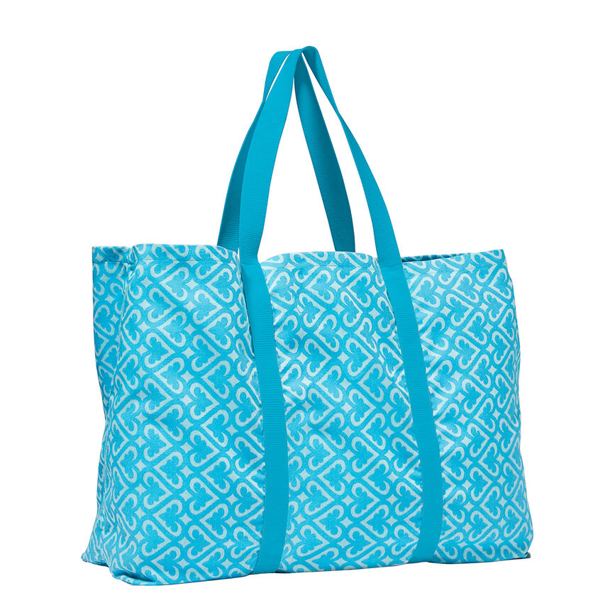 Sac de plage Mono&iuml; Lagon 76x54 100% coton, , hi-res image number 1