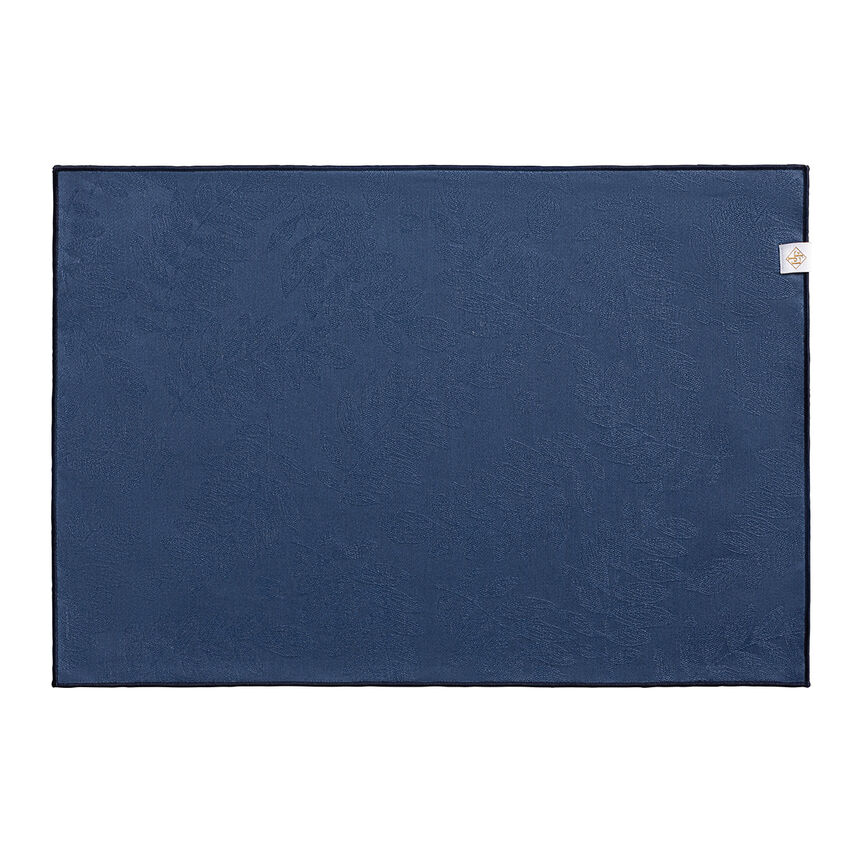 Set de table enduit Vegetal mood avec surjet bourdon Myrtille 46x32 100% coton, longues fibres, , hi-res image number 0