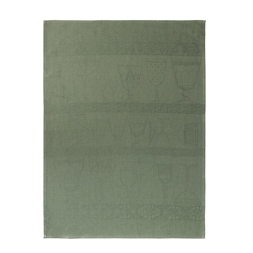 Essuie-verres Cristal Verveine 60x80 100% lin, , hi-res image number 0