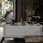 Nappe Empreintes Charbon 150x150 100% coton, , hi-res image number 1