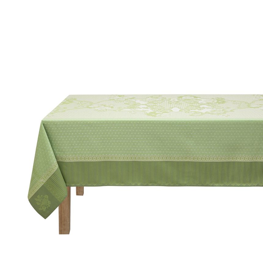 Nappe Promenade Imp&eacute;riale Jade 120x120 100% coton, longues fibres, , hi-res image number 2