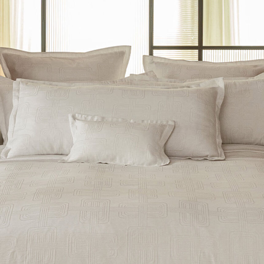 Taie d&eacute;corative H&ocirc;tel particulier Stuc 30X41 50% coton - 50% lin, , hi-res image number 0