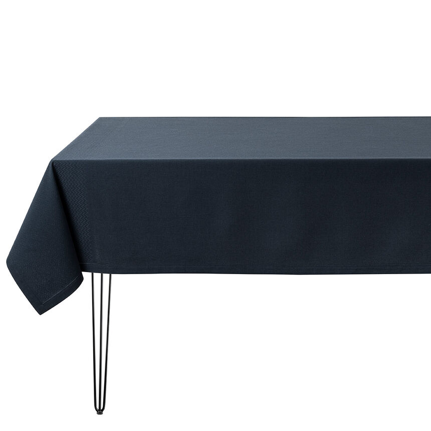 Nappe Slow Life re-use Ardoise 145x150 52% Coton, 45% Polyester recycl&eacute;, 3% Autres fibres, , hi-res image number 2