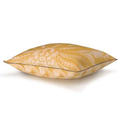 Housse de coussin Soleil Jaune 60x60 100% coton