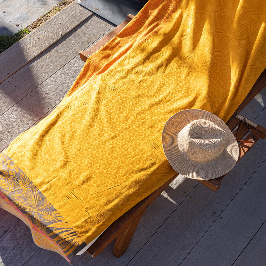 Drap de plage Carioca Sol 100x200 100% coton, longues fibres, , hi-res image number 0
