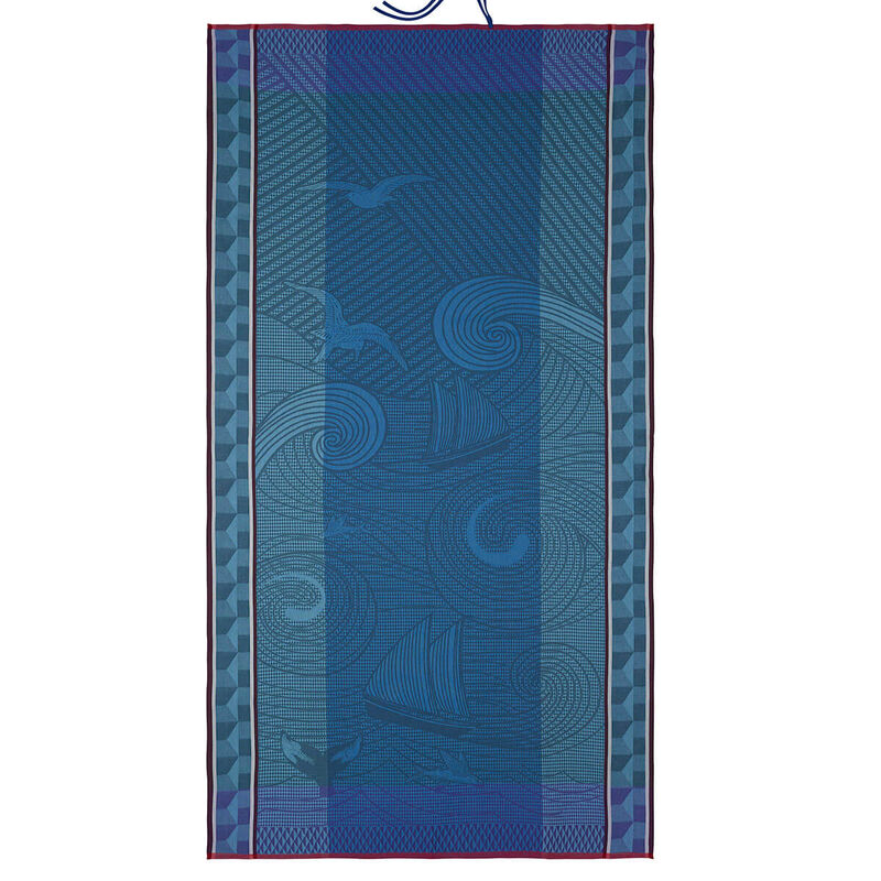 Drap de plage Baignade à Socoa Recif 100x200 100% coton, , hi-res image number 1