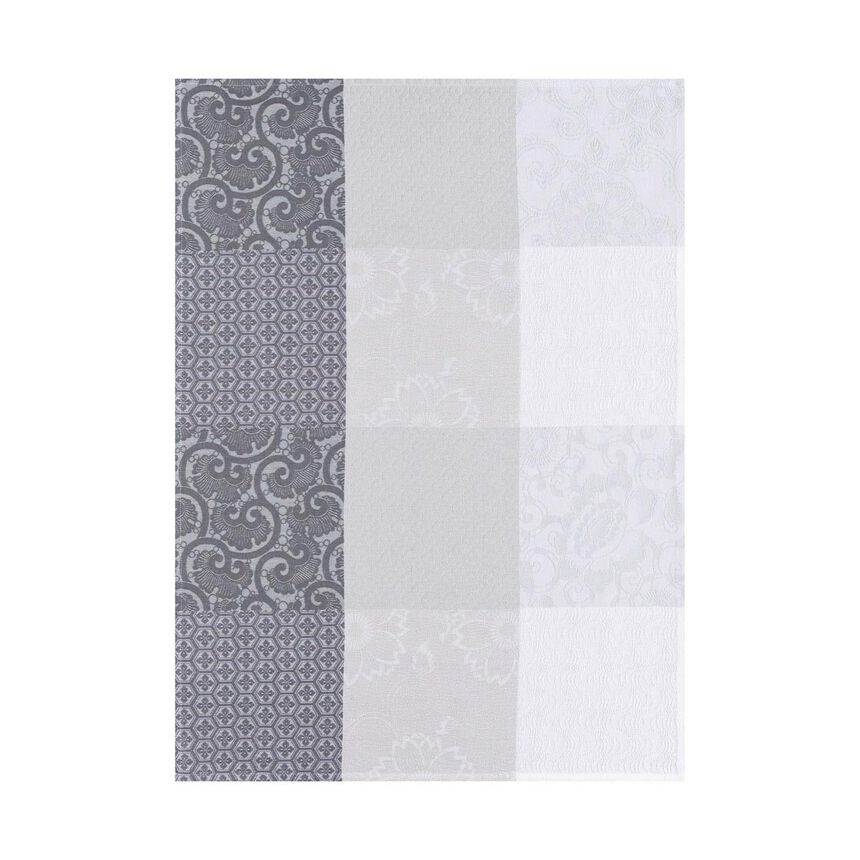 Torchon Fleurs de Kyoto Brume 60x80 100% coton, , hi-res image number 0