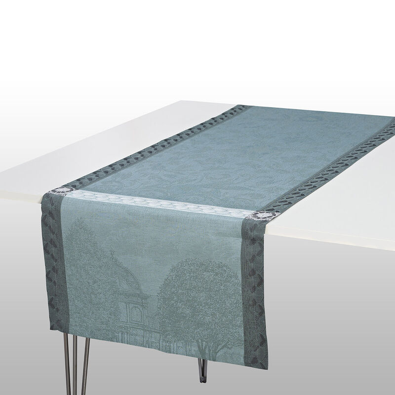 Chemin de table Symphonie Baroque Fumee 50x150 100% lin, , hi-res image number 0