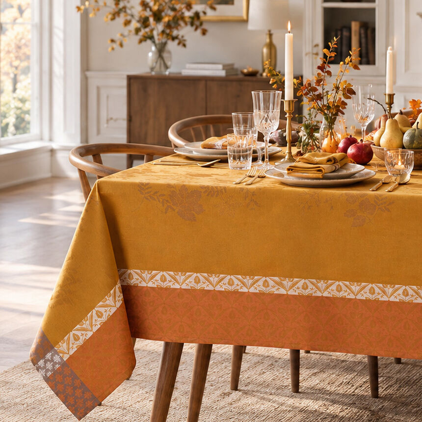Nappe Manor lane Coloquinte 175x175 100% coton, longues fibres, , hi-res