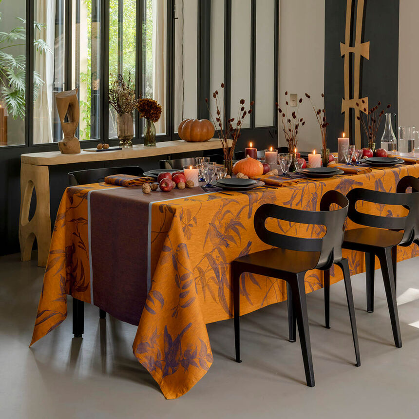 Nappe Voli&egrave;re Nocturne 175x175 100% lin, , hi-res