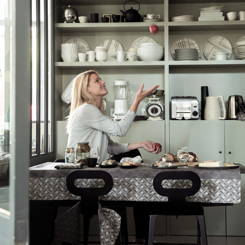 Nappe enduite Caract&egrave;re Enduit Titane 150x150 100% coton, , hi-res image number 0