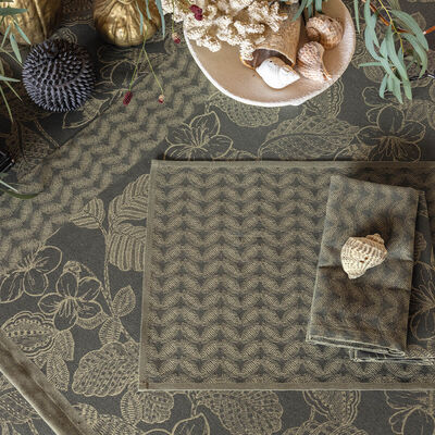 Set de table enduit Sulawesi Feuillage Coton