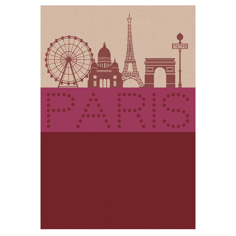 Torchon Paris Lumière Glamour 70x50 100% coton, , hi-res image number 0
