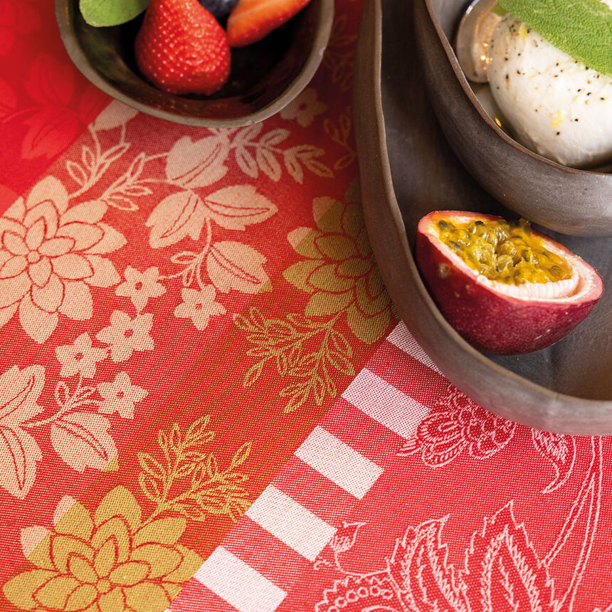 Nappe enduite Gipsy Rubis 175x175 100% coton, , hi-res image number 4