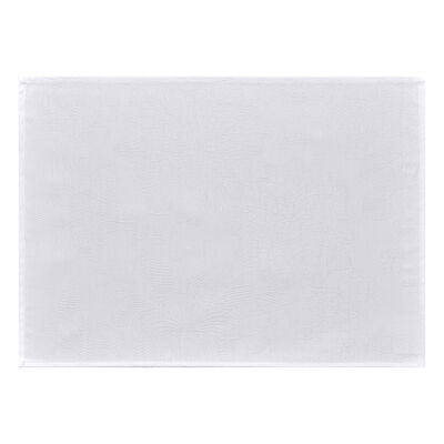 Set de table enduit Marie-Galante Blanc 52x38 100% coton