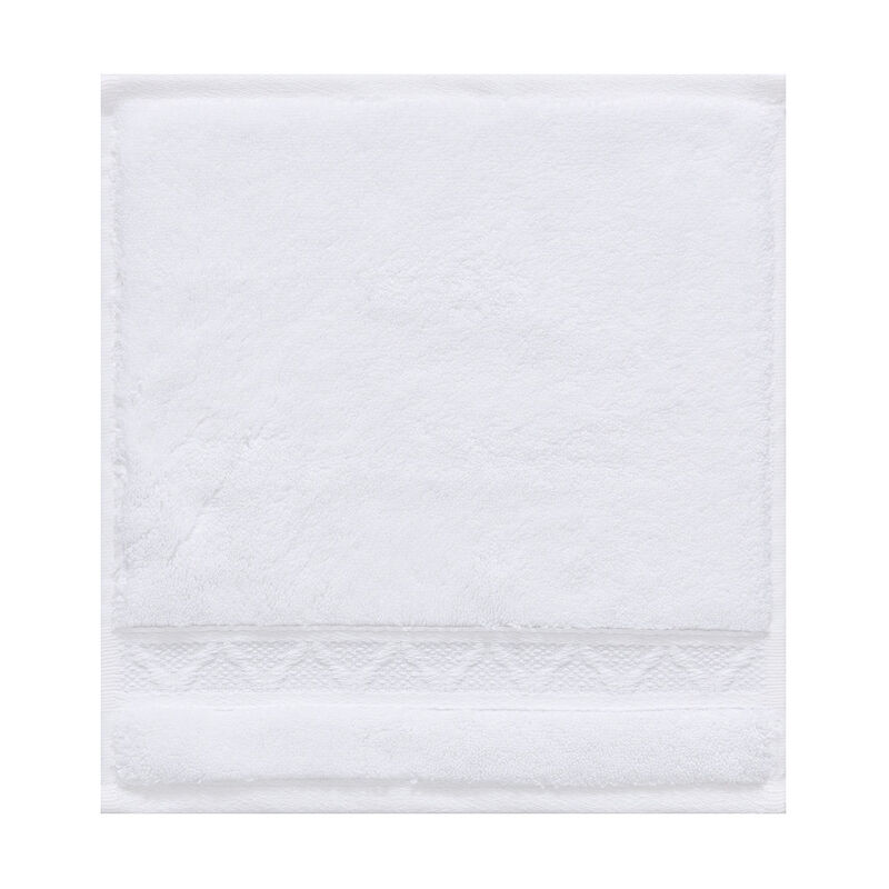 Carré visage Caresse Blanc 30x30 100% coton, , hi-res
