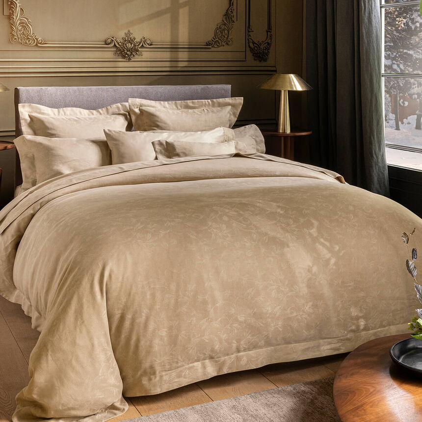 Housse de couette  Arabesque Sepia 140X200 50% coton - 50% lin, , hi-res image number 2