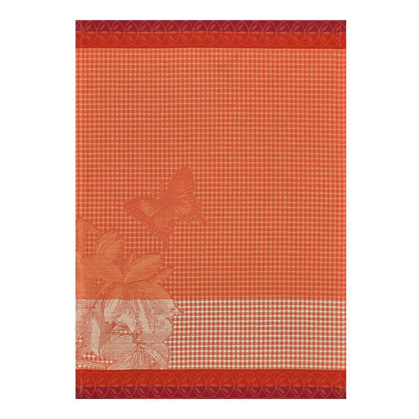 Essuie-mains Jardin des papillons Cam&eacute;lia 54x38 100% coton, , hi-res image number 0