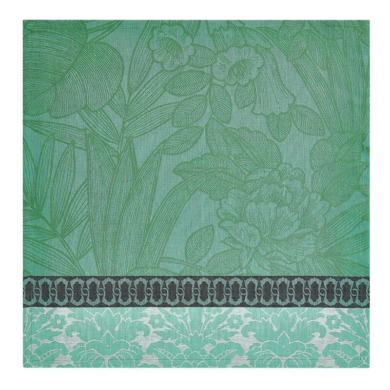 Serviette de table Escapade Tropicale Caméléon 58x58 100% lin, , hi-res image number 1
