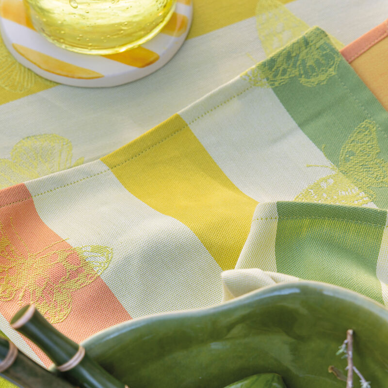 Serviette de table Bal des papillons Citrus 50x50 100% coton, , hi-res image number 4