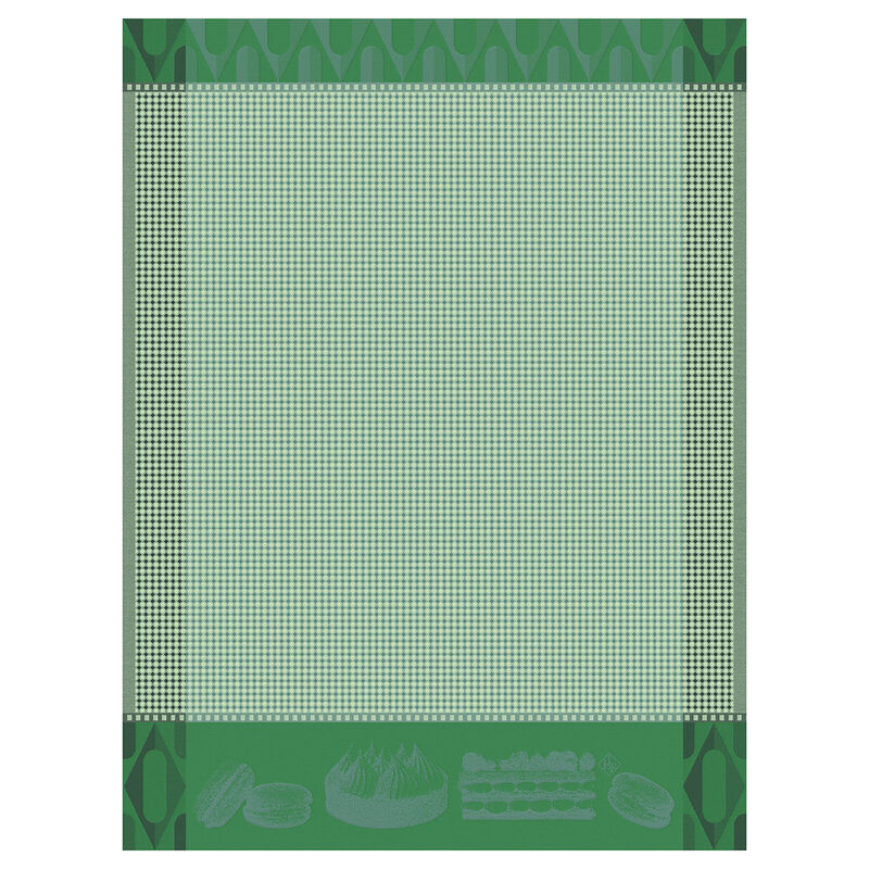 Essuie-mains Pâtisseries Françaises Pistache 60x80 100% coton, , hi-res image number 0