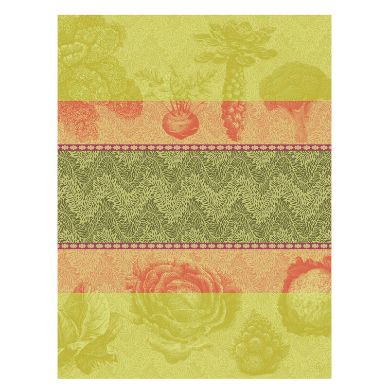 Torchon Jardin des choux Brocoli 60x80 100% coton, , hi-res image number 0