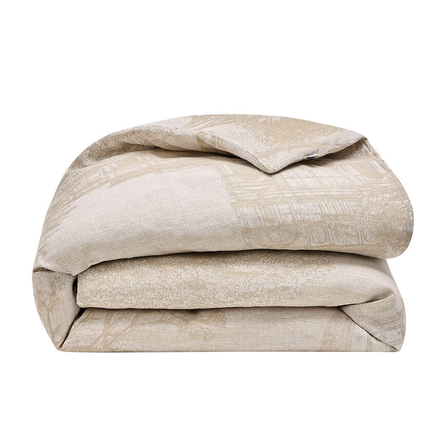 Housse de courtepointe Symphonie S&eacute;pia 90X180 50% coton - 50% lin, , hi-res image number 5