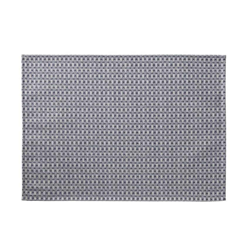 Set de table enduit Empreintes Tissage Cobalt 50x36 100% coton, , hi-res image number 1