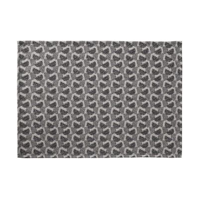 Set de table enduit Empreintes Pois Charbon 50x36 100% coton,  Set de table enduit Empreintes Pois Charbon 50x36 100% coton