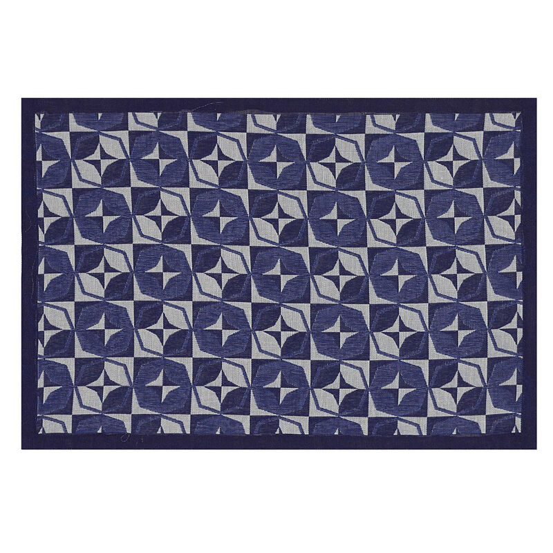 Set de table enduit Bistro jules Indigo 50x36 100% coton, , hi-res image number 0