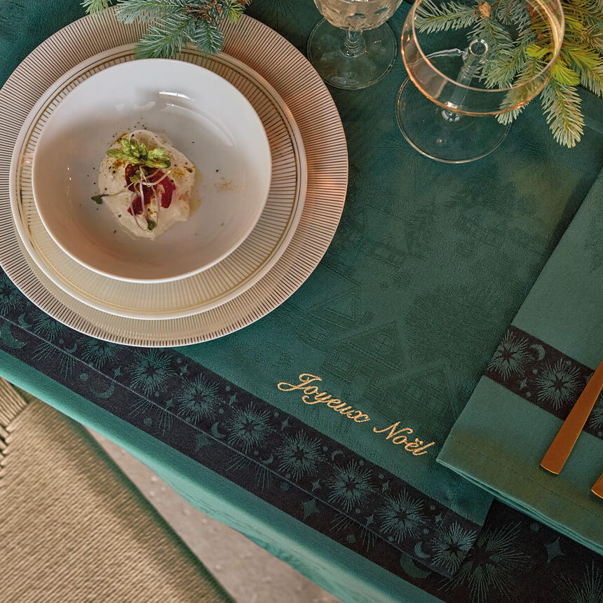 Set de table Sous les &eacute;toiles Gui 50x36 100% coton, longues fibres, , hi-res image number 0