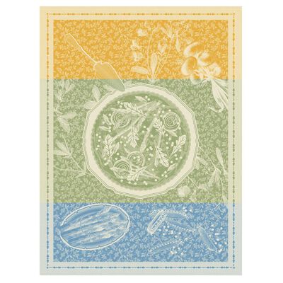 Torchon Tarte Printani&egrave;re Coton