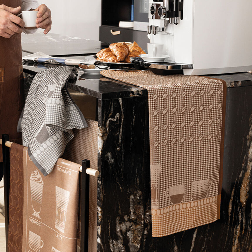 Essuie-mains Barista Latte 60x80 100% coton, , hi-res image number 1