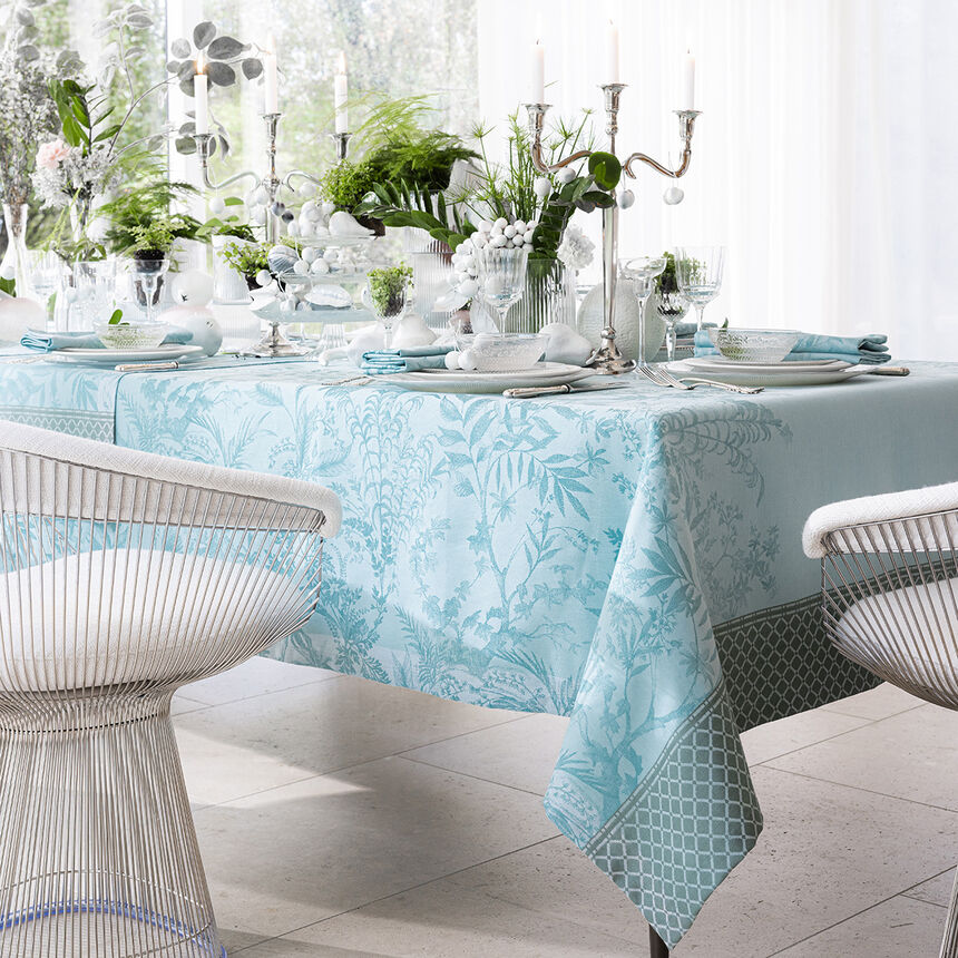 Nappe Jardin d'Eden Cascade 175x175 100% coton, , hi-res image number 2