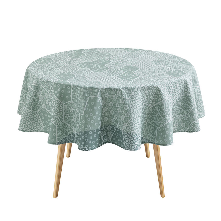 Nappe enduite Wagara enduit C&eacute;ladon 150x150 100% coton, , hi-res image number 2