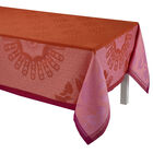 Nappe Jardin d'orient Terracotta 150x260 100% lin, , hi-res image number 1