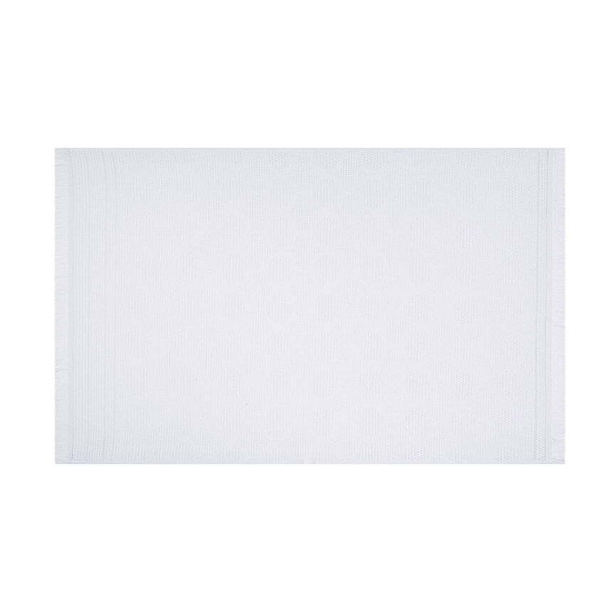 Serviette invit&eacute; Hera Blanc 30x50 100% coton, , hi-res image number 1