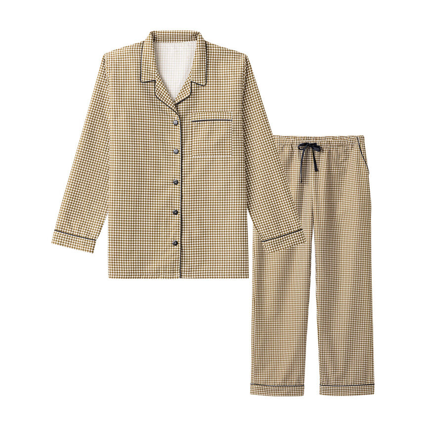 Pyjama Savile row Pied de poule Mayfair L 100% coton, longues fibres, , hi-res image number 2