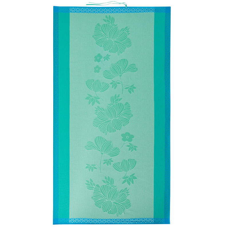 Drap de plage Monoï Lagon 100x200 100% coton, , hi-res image number 2
