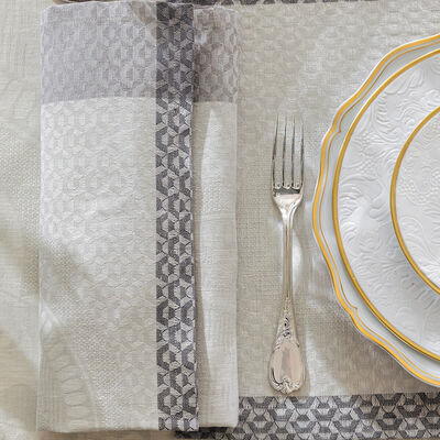 Serviette de table &Eacute;vasion C&eacute;leste Lin