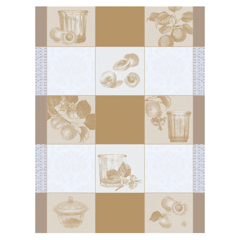 Torchon Confitures Carreaux Osier 60x80 100% coton, , hi-res