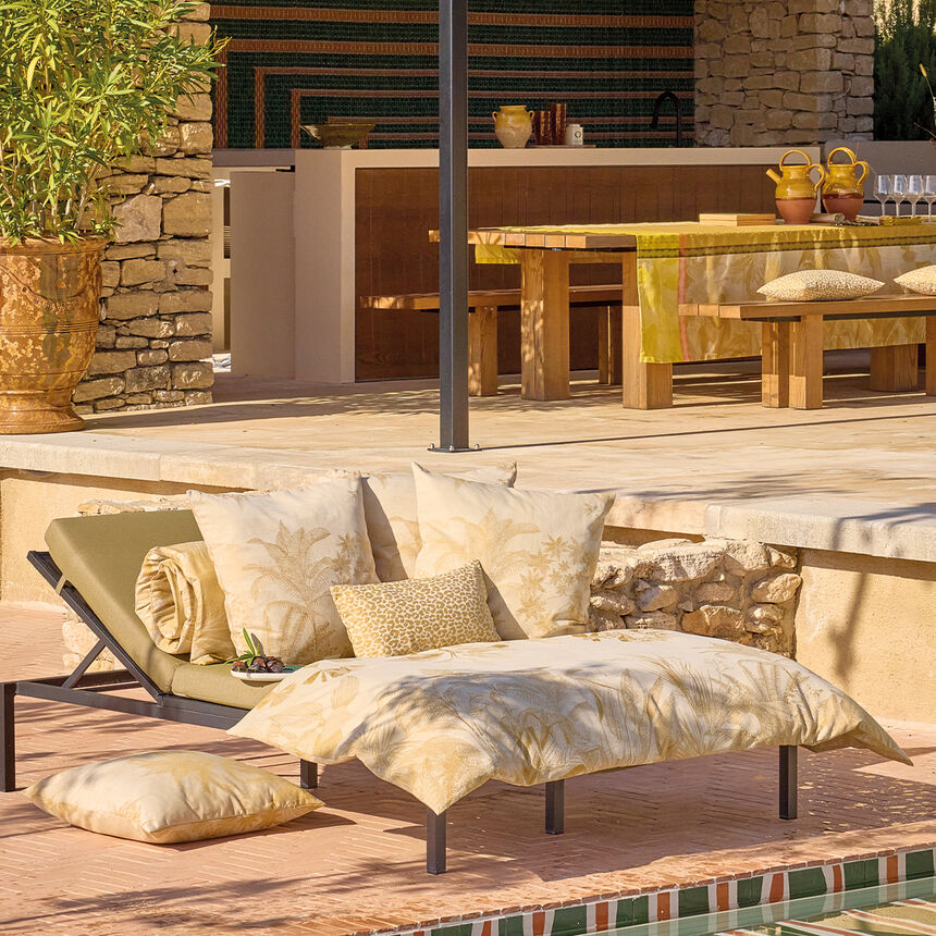 Housse de courtepointe Sinhar&acirc;ja Fauve 90X180 100% coton, , hi-res image number 0